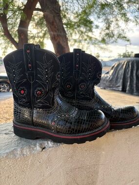 Ariat Gem Fat Baby Black Gator
